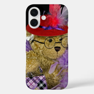 Red Hat Teddy Bear iPhone 16 Case
