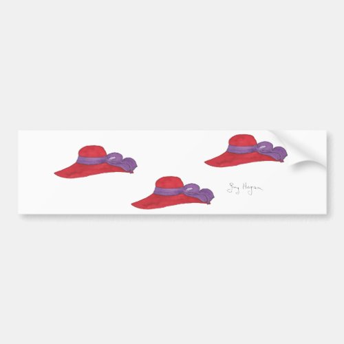 Red Hats Bumper Sticker