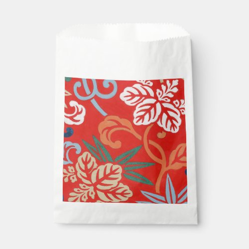 Red Hawaiian Japanese Kimono Favor Bag