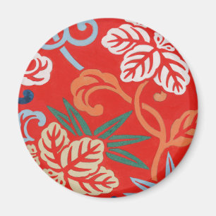 Red Hawaiian Japanese Kimono Magnet