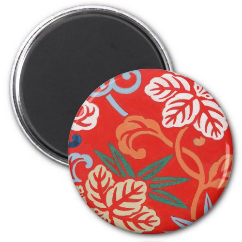 Red Hawaiian Japanese Kimono Magnet