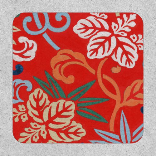 Red Hawaiian Japanese Kimono Patch