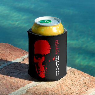 Red Head Can Cooler