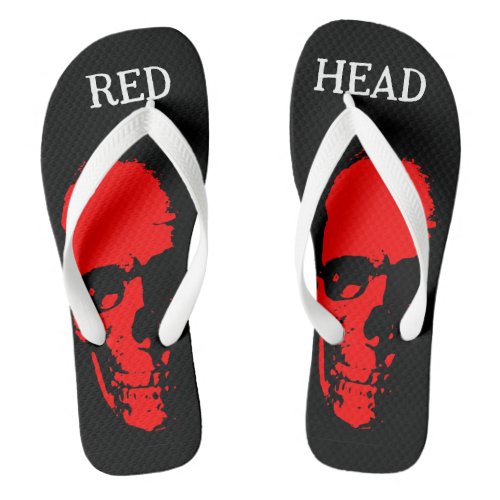 Red Head Flip Flops