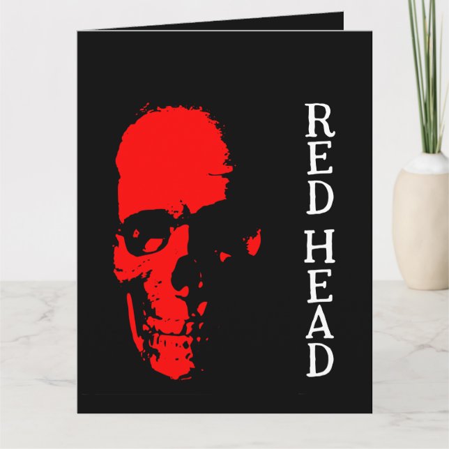 Red Head Greeting Card (Front)