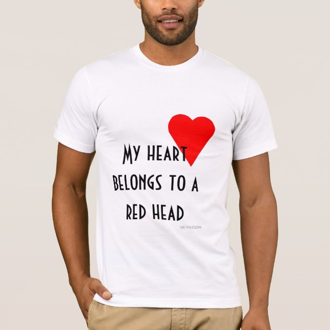 Red Head Heart T-shirt (Front)