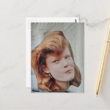 Red Head in a Elegant Room surreal collage
