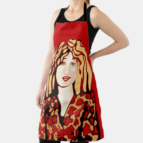 Red head Irish girl Apron