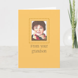 Red-headed Boy to Grandpa Birthday Card