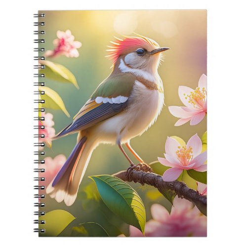 Red Headed Buff Chested Warbler Fantasy Bird Notebook