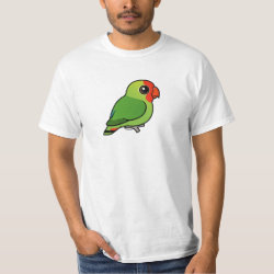 Birdorable Red-headed Lovebird Men's Crew Value T-Shirt