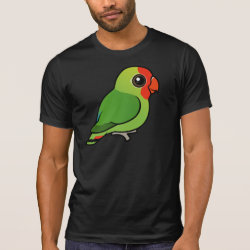 Birdorable Red-headed Lovebird Men's Alternative Apparel Basic Crew Neck T-Shirt