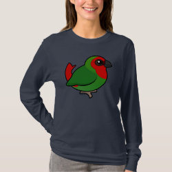 Red-headed Parrotfinch Women's Basic Long Sleeve T-Shirt