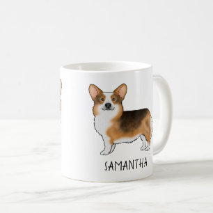 Red Headed Tri Pembroke Welsh Corgi And Your Name Coffee Mug