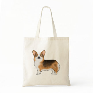 Red Headed Tricolor Pembroke Welsh Corgi Dog Tote Bag