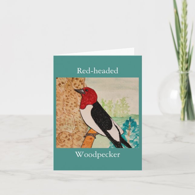 Red-headed Woodpecker  Card (Front)