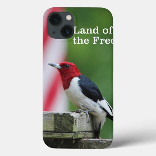 Red_headed Woodpecker iPhone 13 Case