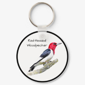 Red-Headed Woodpecker Keychain
