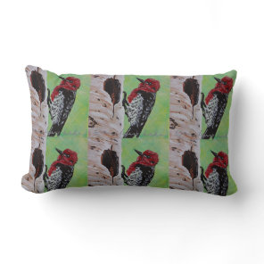 Red Headed Woodpecker Pillow