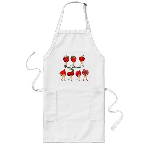  Red Heads Red Fruit With Ladies Legs  Long Apron