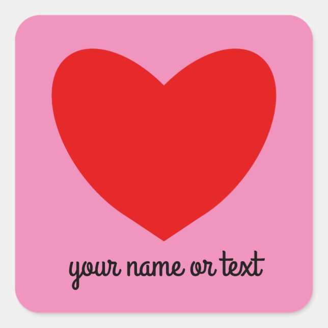 Red Heart #1 Stickers (Front)