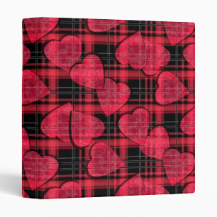 Red heart 3 ring binder