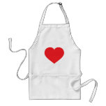 Red Heart Adult Apron at Zazzle
