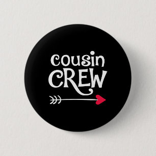 Red Heart And Arrow Cousin Crew Kids And Girls Button