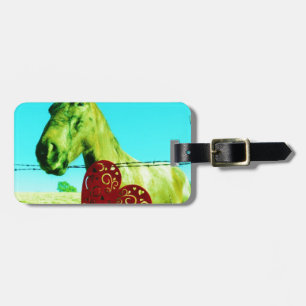 Red Heart and Horse Luggage Tag