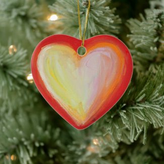 Red Heart Art Custom Holiday Gift Ornaments