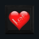 Red Heart Attractive Parisian Love Wedding Gift Box<br><div class="desc">You can easily change the fonts and colors. You can also add your logo and the background image as you like.</div>