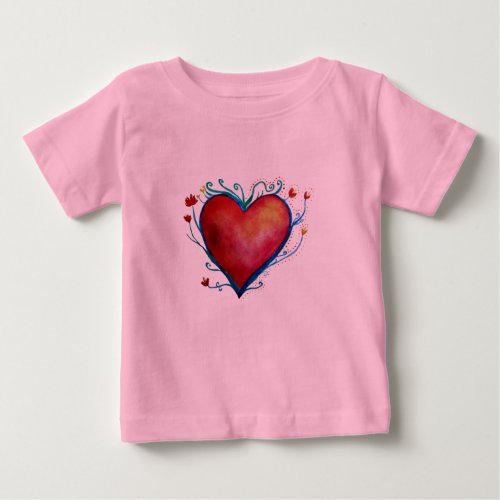 Red Heart Baby Tutu Bodysuit