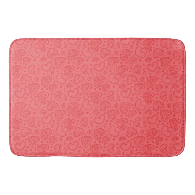Red Heart Bath Mat (Front)