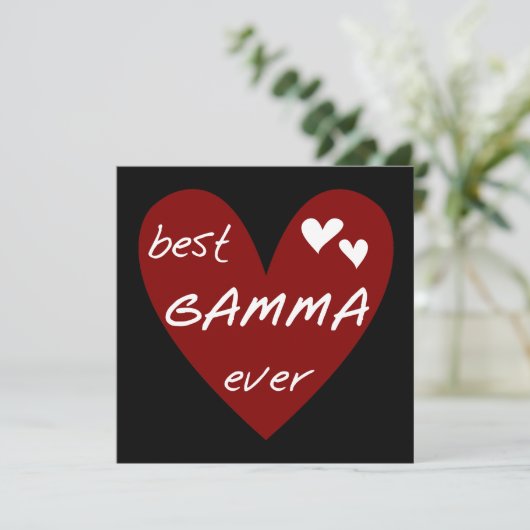 Red Heart Best Gamma Ever Tshirts and Gifts (Standing Front)