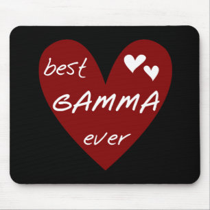 Red Heart Best Gamma Ever Tshirts and Gifts Mouse Pad