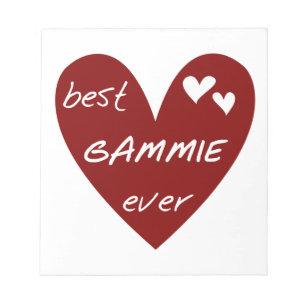 Red Heart Best Gammie Ever Gifts Notepad