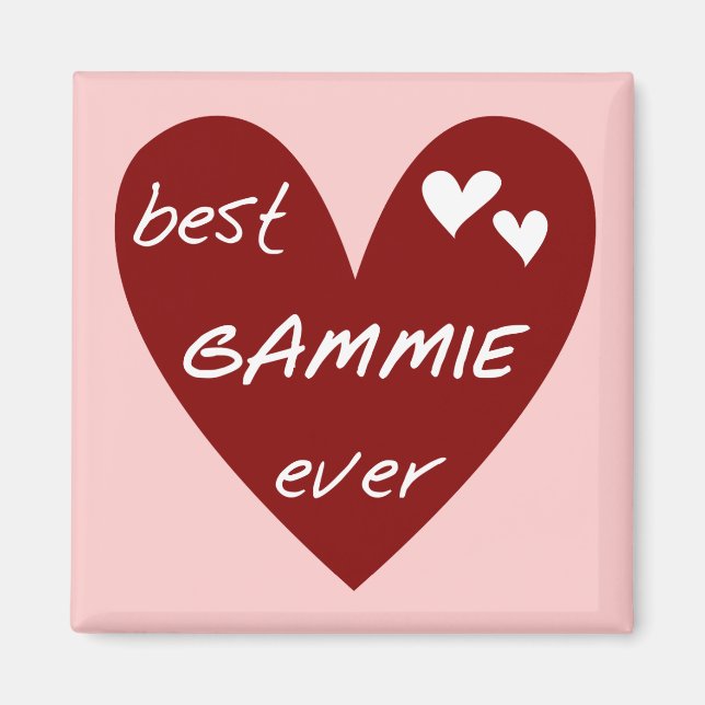 Red Heart Best Gammie Ever Tshirts and Gifts Magnet (Front)