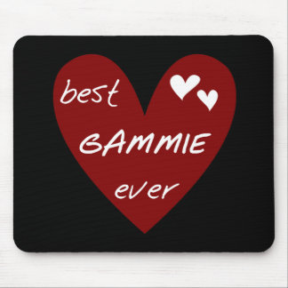 Red Heart Best Gammie Ever Tshirts and Gifts Mouse Pad