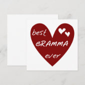 Red Heart Best Gramma Ever T-shirts and Gifts (Front/Back)