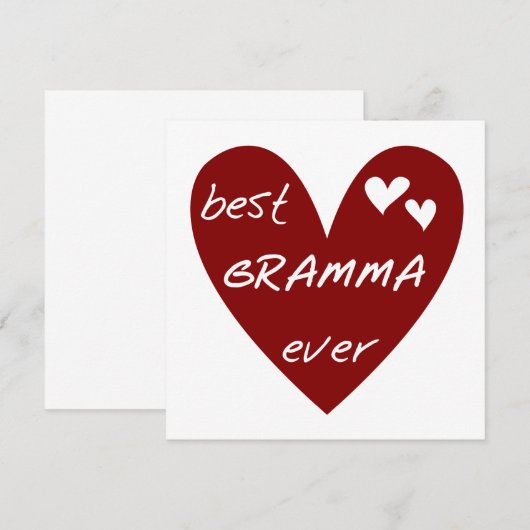 Red Heart Best Gramma Ever T-shirts and Gifts (Front/Back)