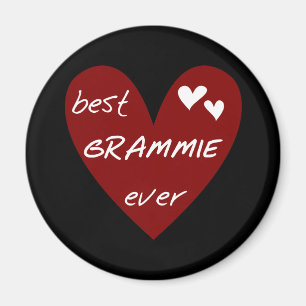 Red Heart Best Grammie Ever T-shirts and Gifts Magnet