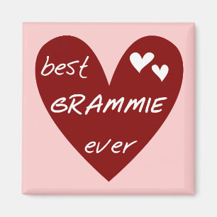 Red Heart Best Grammie Ever T-shirts and Gifts Magnet