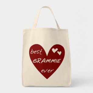 Red Heart Best Grammie Ever T-shirts and Gifts Tote Bag