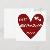 Red Heart Best Grandma Ever T-shirts and Gifts (Front/Back)