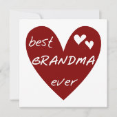 Red Heart Best Grandma Ever T-shirts and Gifts (Front)