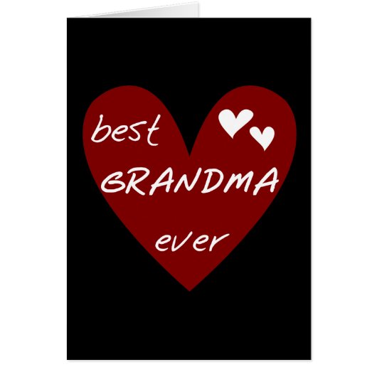 Red Heart Best Grandma Ever T-shirts and Gifts (Front)