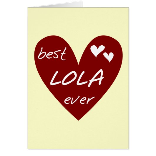 Red Heart Best Lola Ever T-shirts and Gifts (Front)