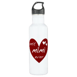 Red Heart Best Mimi Ever Liberty Water Bottle