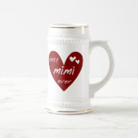 Red Heart Best Mimi Ever Tshirts and Gifts