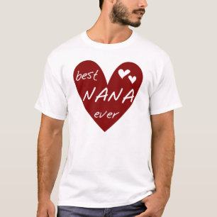 Red Heart Best Nana Ever T-shirts and Gifts